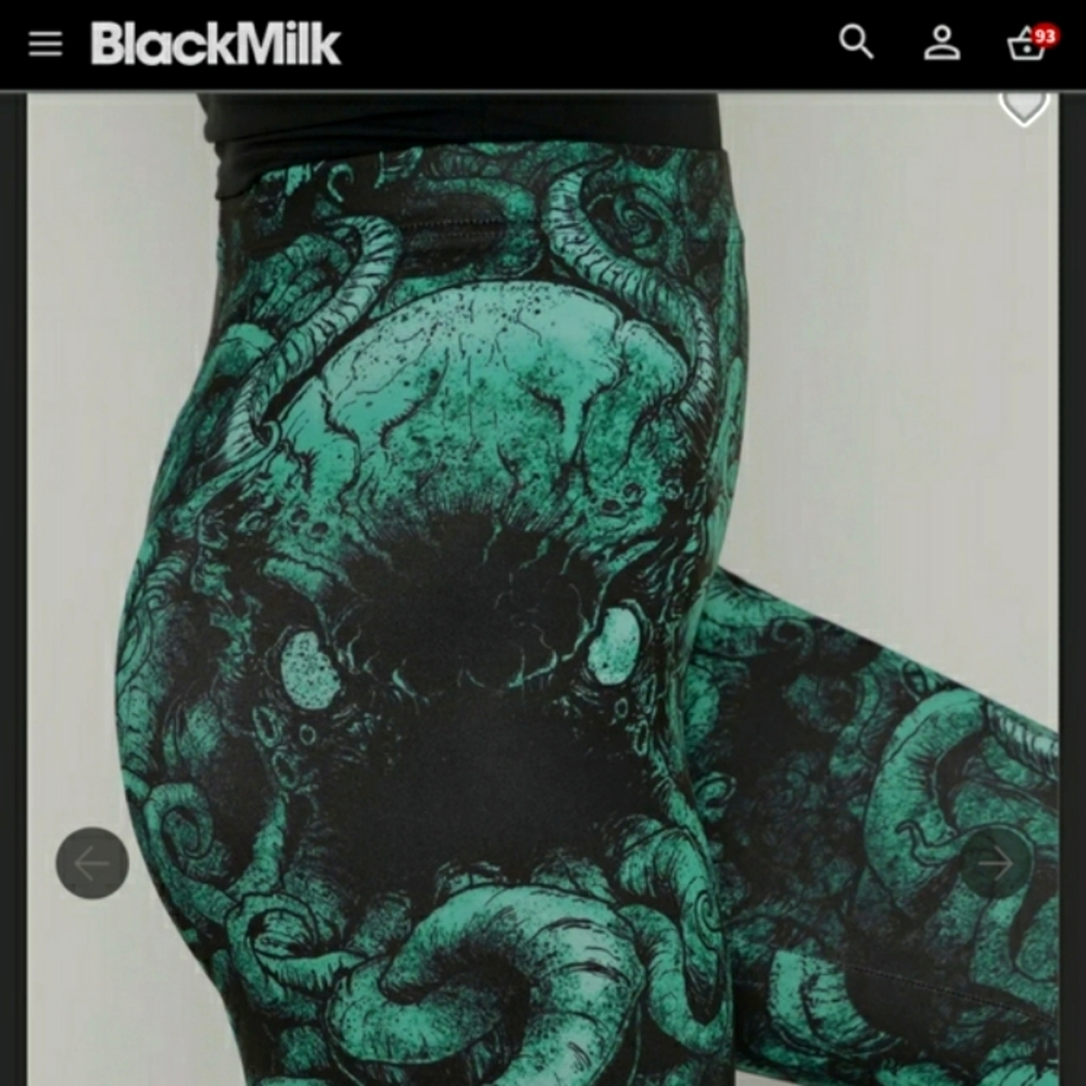 👾 BLACKMILK - "From Below" High Waisted MF Leggings - Picture 6 of 11